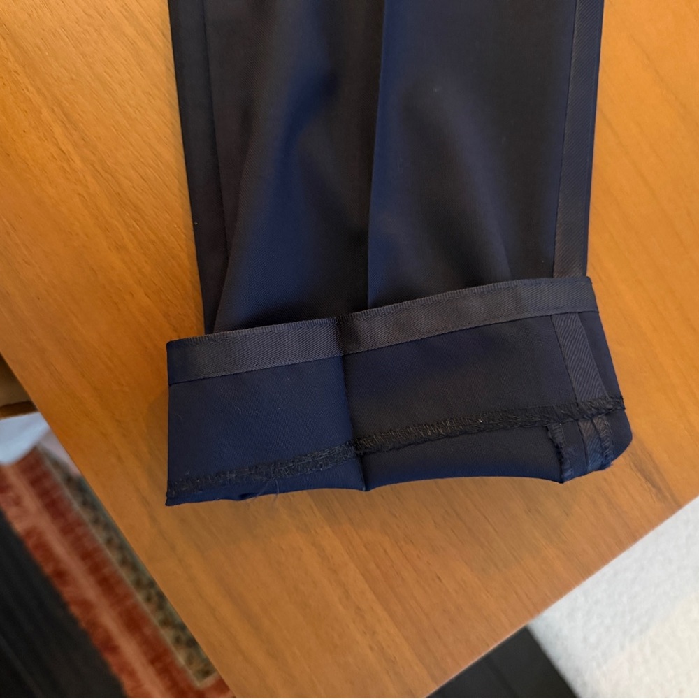 Suitsupply Midnight Blue Tuxedo Jacket & Pants with Satin Trim - Picture 5 of 5